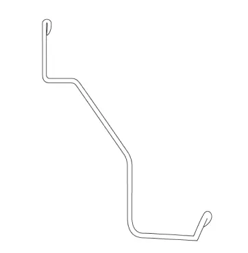 Technische Zeichnung einer Fahrradschiene Regular 1